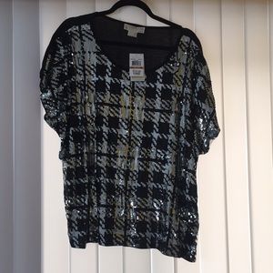 New sequin top